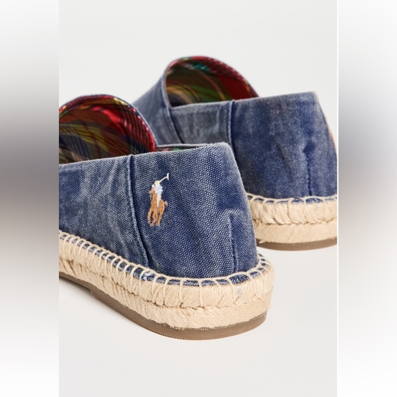 Brand New without tags.. super cute Ralph lauren blue jean shoes... runs big - Picture 7 of 10